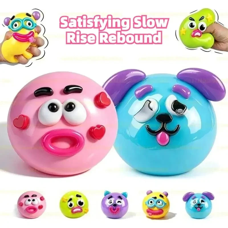 Smushers Dog Face Swap Slow Rise Squeeze Toy