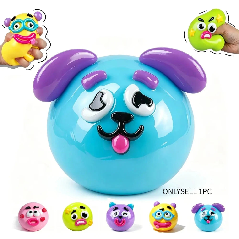 Smushers Dog Face Swap Slow Rise Squeeze Toy
