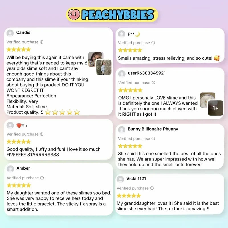 Peachybbies Scented Slime