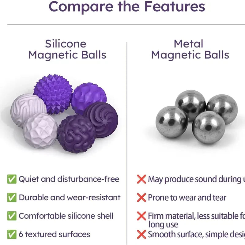 Silicone Magnetic Fidget Balls